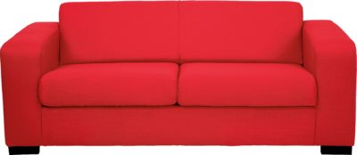 Hygena - Ava - 2 Seater Fabric - Sofa Bed - Red